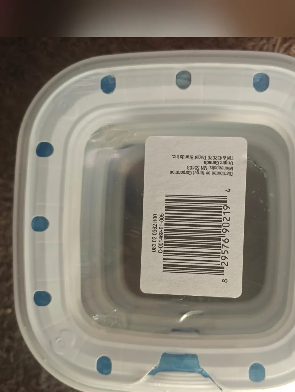 Target Litter Pail Storage Bags Container with White Lid and Blue Tabs